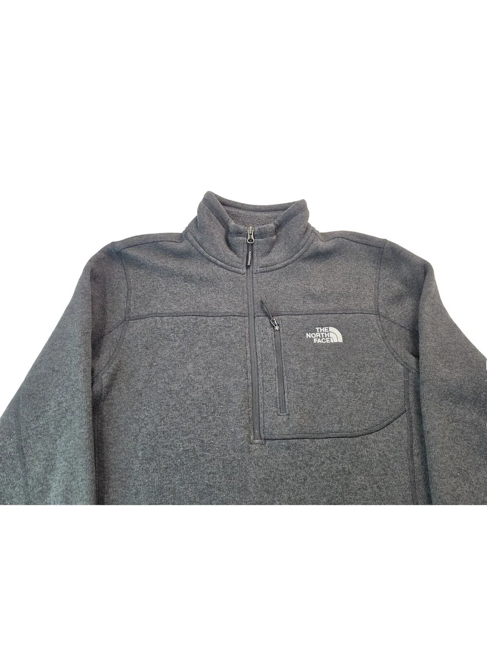 North Face Gordon Lyons Black Fleece 1/2 Zip Pullover Jacket Mens Size Medium M